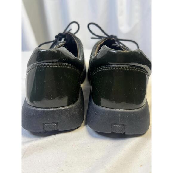 Rohde Women Lace Up Sneaker Shoes Leather Dark Olive Snakeskin Print 4610 Sz 6.5 - Picture 2 of 9